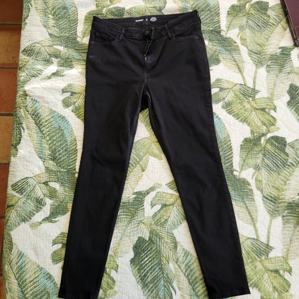 High Rise Black Skinny Jeans